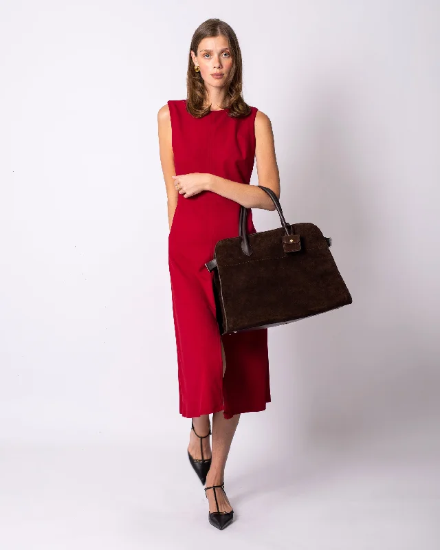 Special Savings Round Neck Sleeveless Dress Red