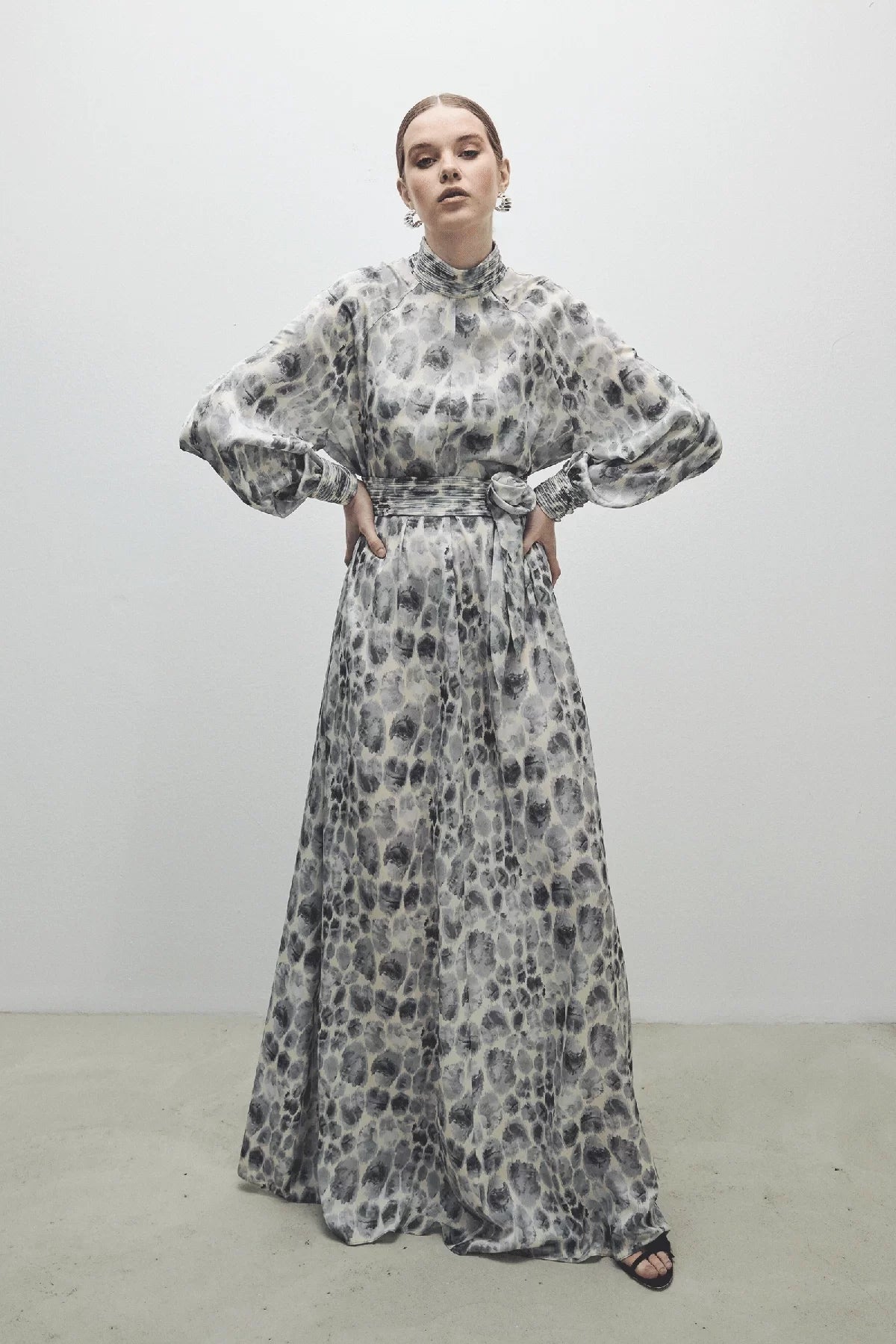 Quick Sale Daria Turtleneck Long Dress Stone