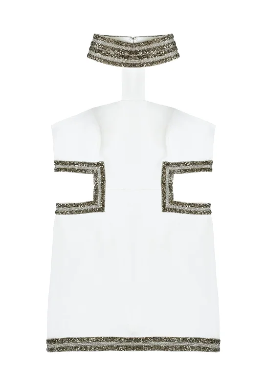 Price Drop Alert The Snowfall  Cut Out White Mini Dress