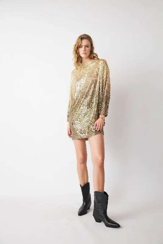 Extra Savings Alexandra Gradient Patterned Cocktail Dress