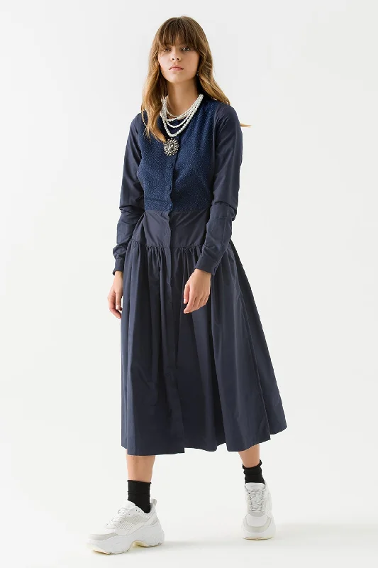 Sale Event Parachute Dress with Buttons on the Front