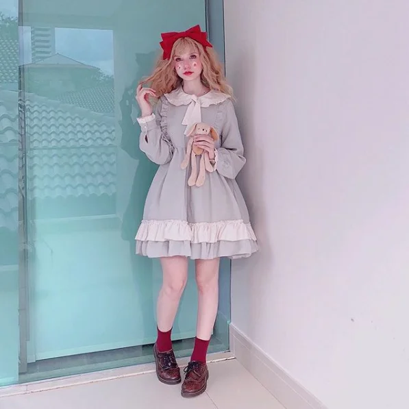 Bargain Prices Review For Japanese Lolita Ruffled Dress YV40497