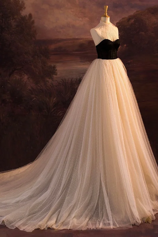 Best Deals Elegant Tulle Long A-Line Prom Dress, Evening Party Dress