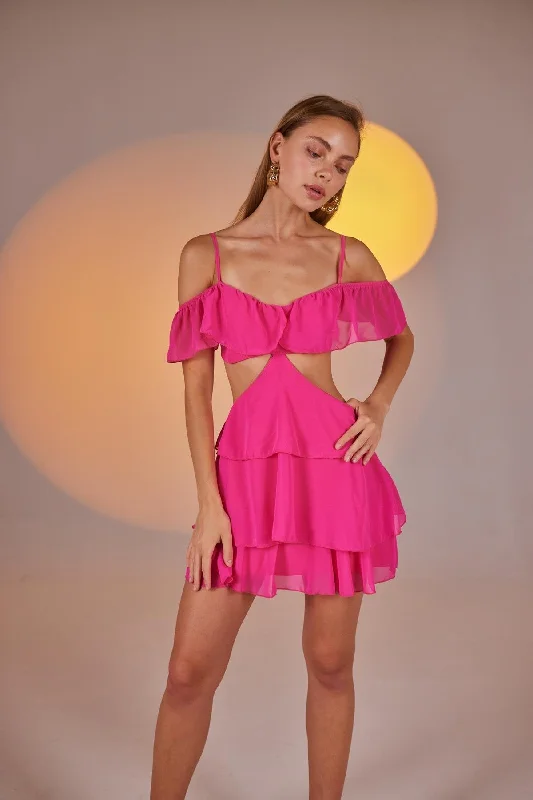 Price Rollback Ruby Cut Out Mini Dress Pink
