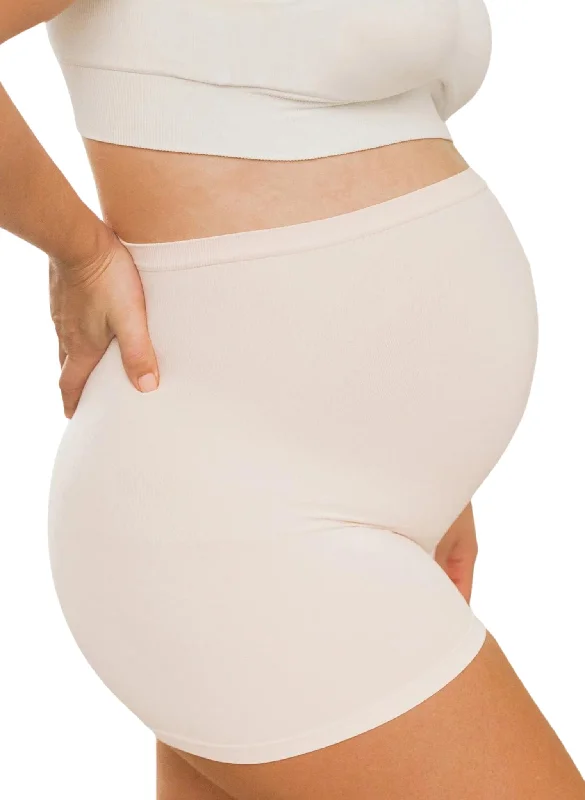 BLANQI Seamless Maternity Over Belly Support Boyshorts - Pale Peach