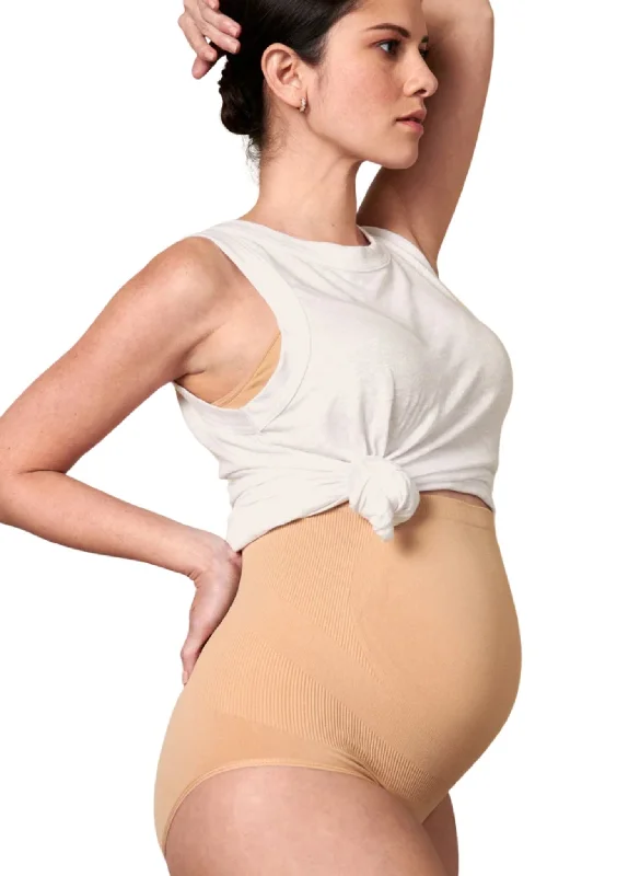 BLANQI Seamless Maternity Over Belly Support Brief - Nude