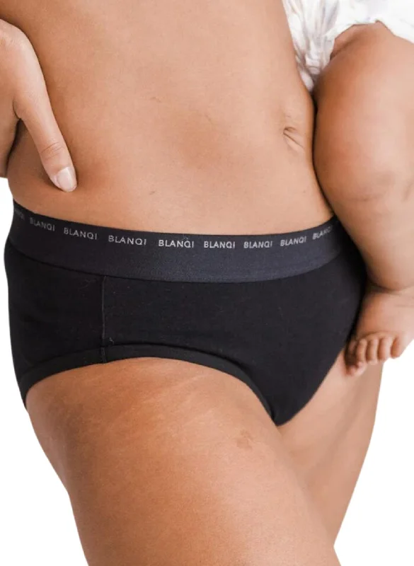 BLANQI Soft Essentials Postpartum Panty - Black