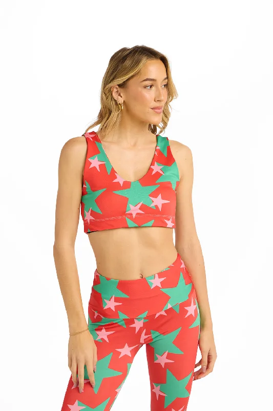 Christmas Stars Red U-Bra