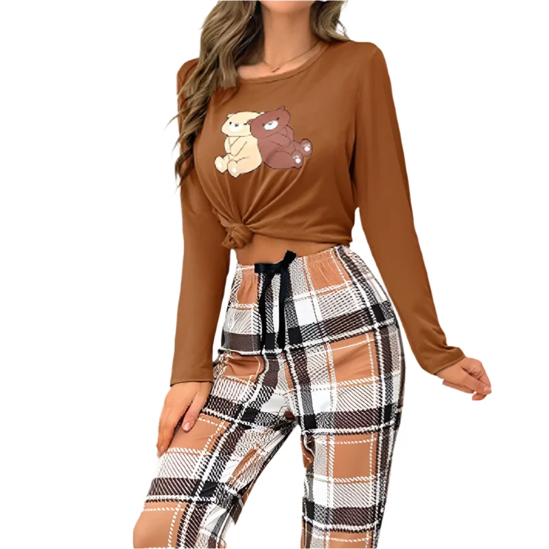 Savings Alert Special offersCasual Comfort Milk Silk Teddy Bear & Plaid Two Piece Pajama Sleepwear Set Savings Alert Special offersCasual Comfort Milk Silk Teddy Bear & Plaid Two Piece Pajama Sleepwear Set