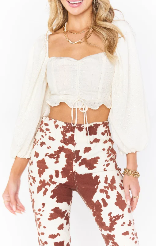 Jenna Top ~ Cream