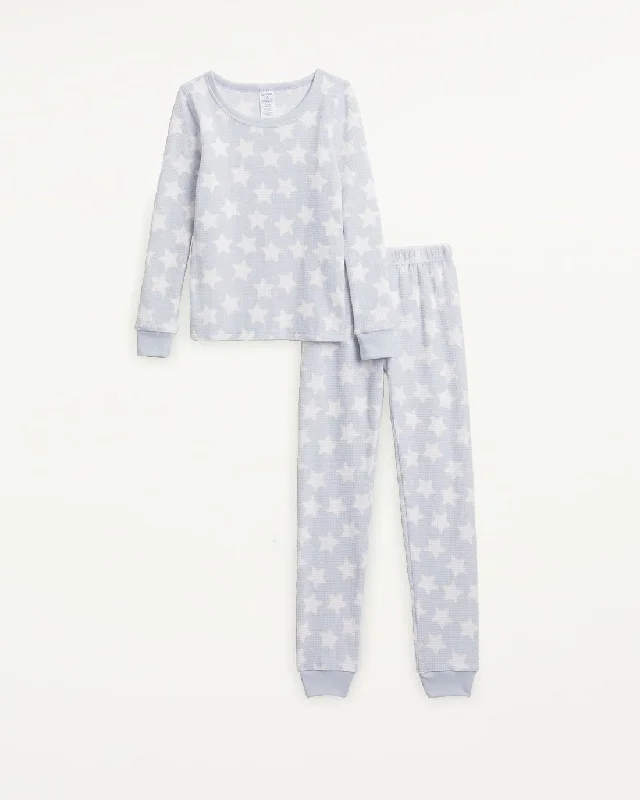 Kids Brushed Thermal 2-Piece PJ Set