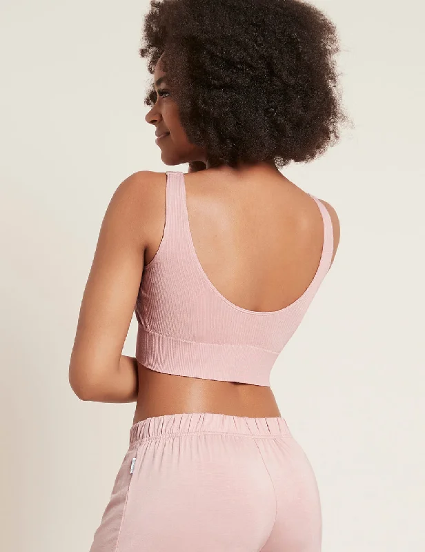 Buy More, Save More Daily dealsRibbed Seamless Bra - Dusty Pink