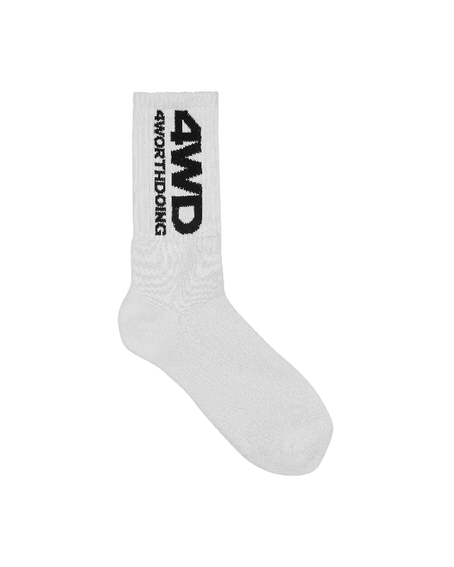 Logo Socks White