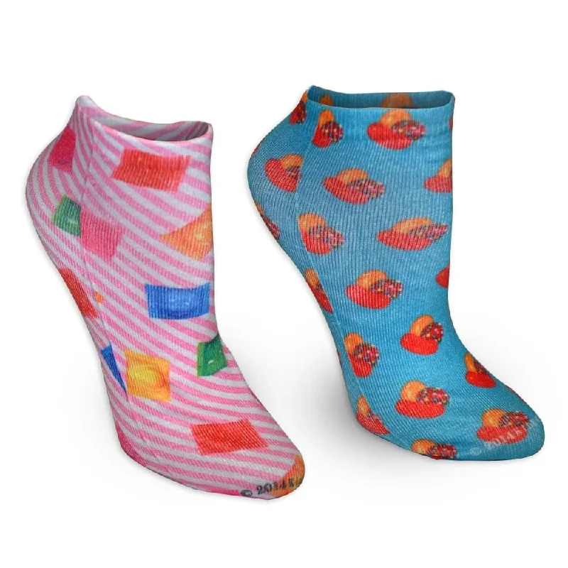 Candy Crush "Wrapped Candy" Ladies Socks 2-Pack