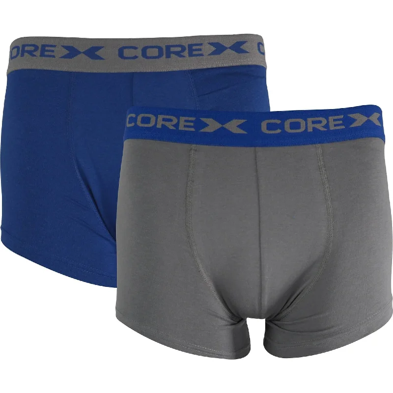 CoreX Fitness Classic (2 Pack) Mens Boxer Shorts - Grey