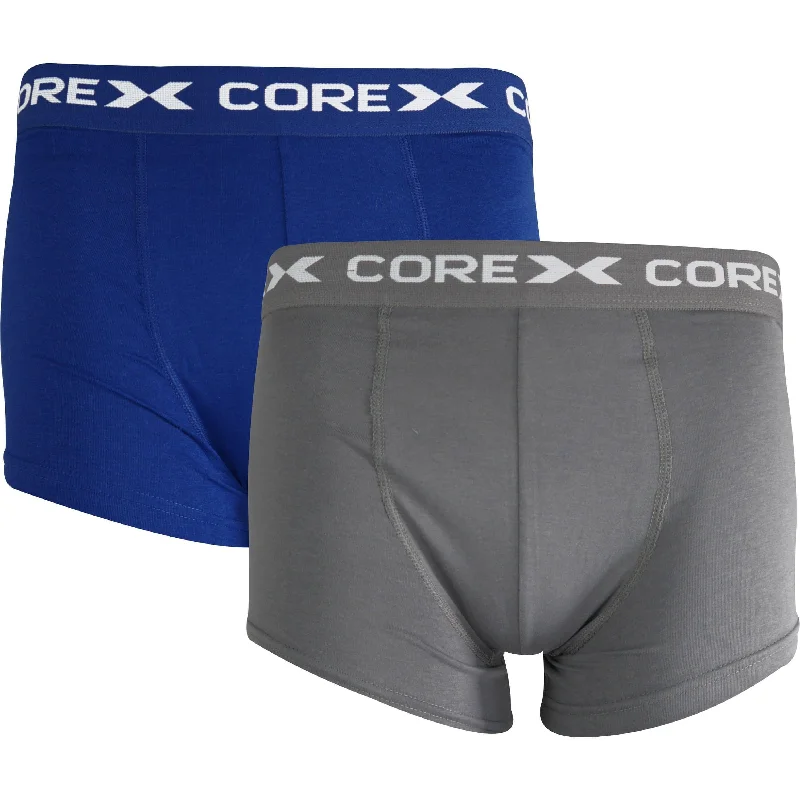 CoreX Fitness Classic (2 Pack) Mens Boxer Shorts - Grey