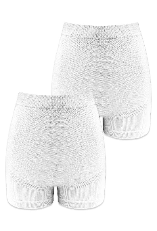 Cotton Rich Maternity Boyleg Shorts - 2 PACK