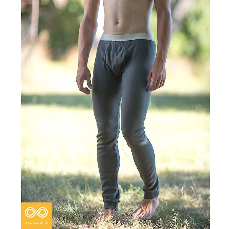 Organic Cotton Ribbed Knit Long Johns