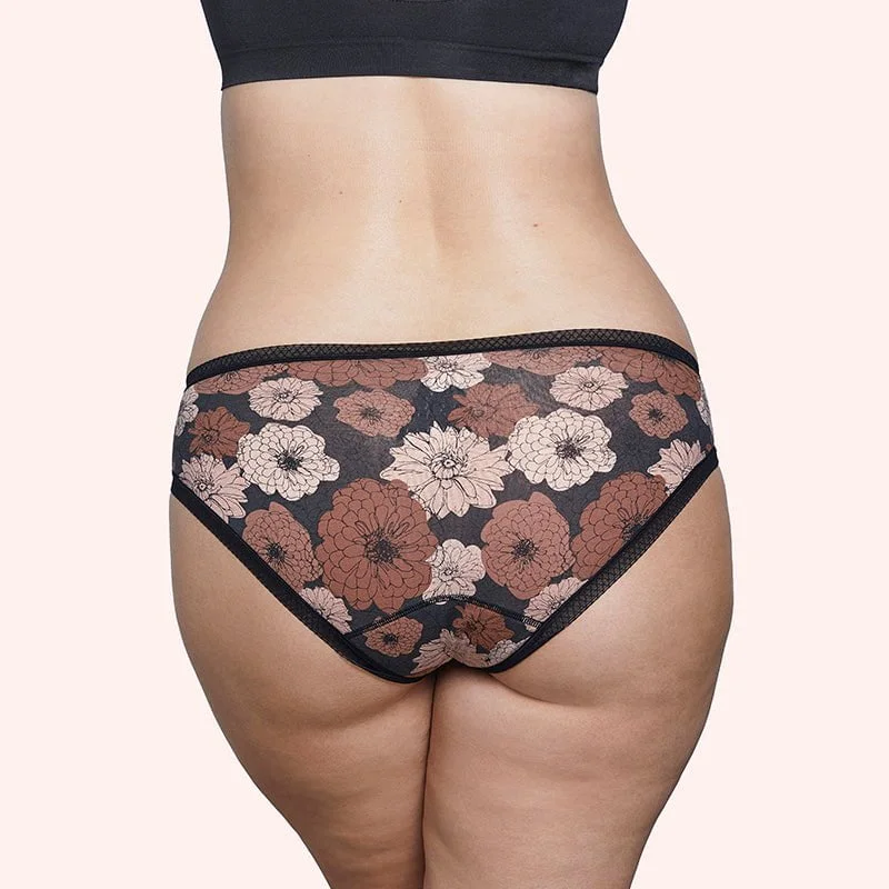 Period Cotton Bikini Brief - Dahlia Floral