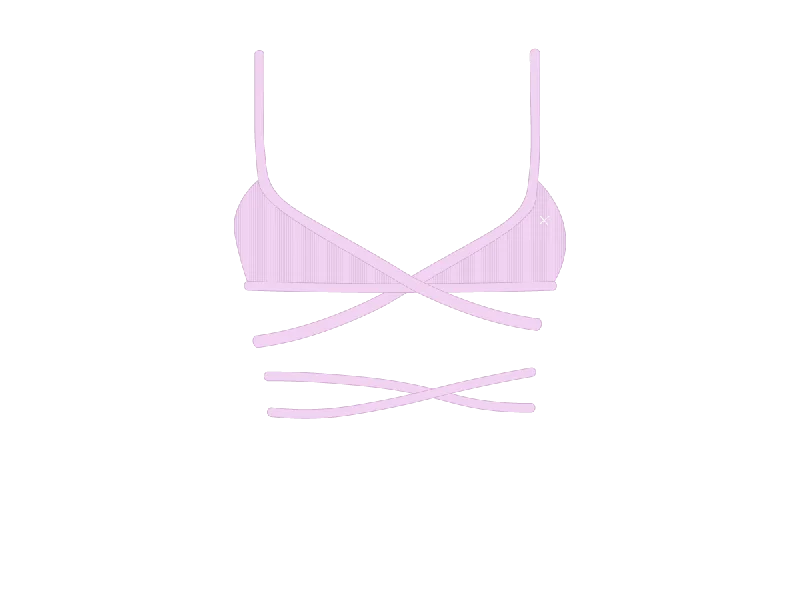 Pink Wrap Bralette Top