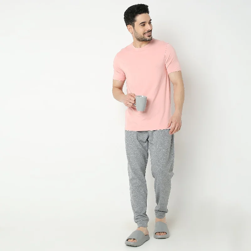 All Day Snug™ - Fine Modal Cotton Luxruy Blend with Japanese Mobilon Comfort - Regular Fit Solid T-Shirt