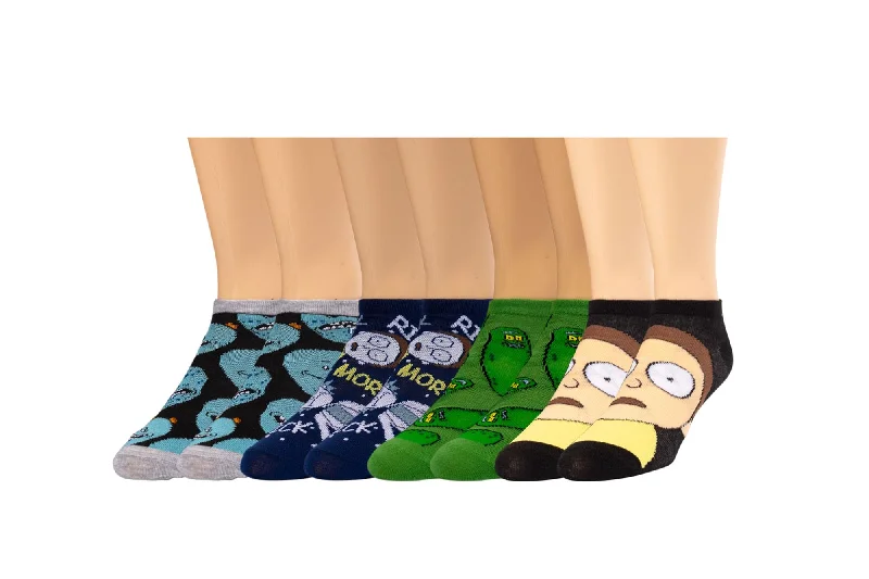 Rick and Morty Novelty Low-Cut Unisex Ankle Socks | 5 Pairs