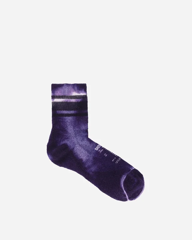 Merino Tube Socks Purple Dye