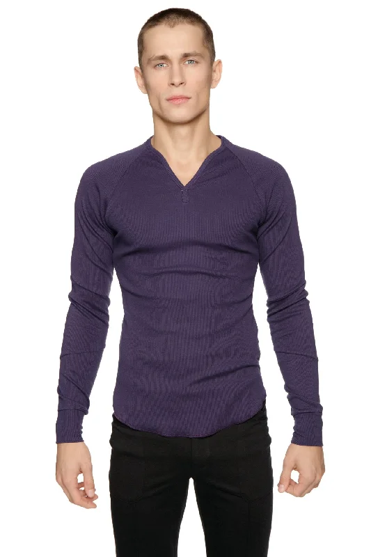 Thermal V-Neck Long Sleeve (Eggplant)